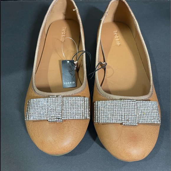 Torrid Studded Bow Flats - Camel brown - Picture 2 of 7